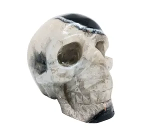 2.7lbs Black Banded Agate Crystal Skull