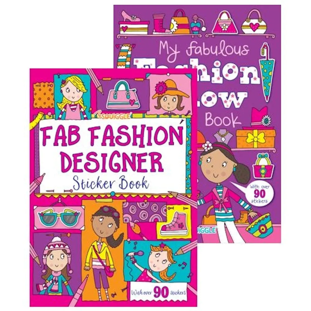 A4 Fashion Sticker Book - Assorted Stylish Scrapbooking Decorating High Quality Adhesive Stickers