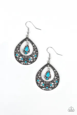 All-Girl Glow Blue Paparazzi Earrings