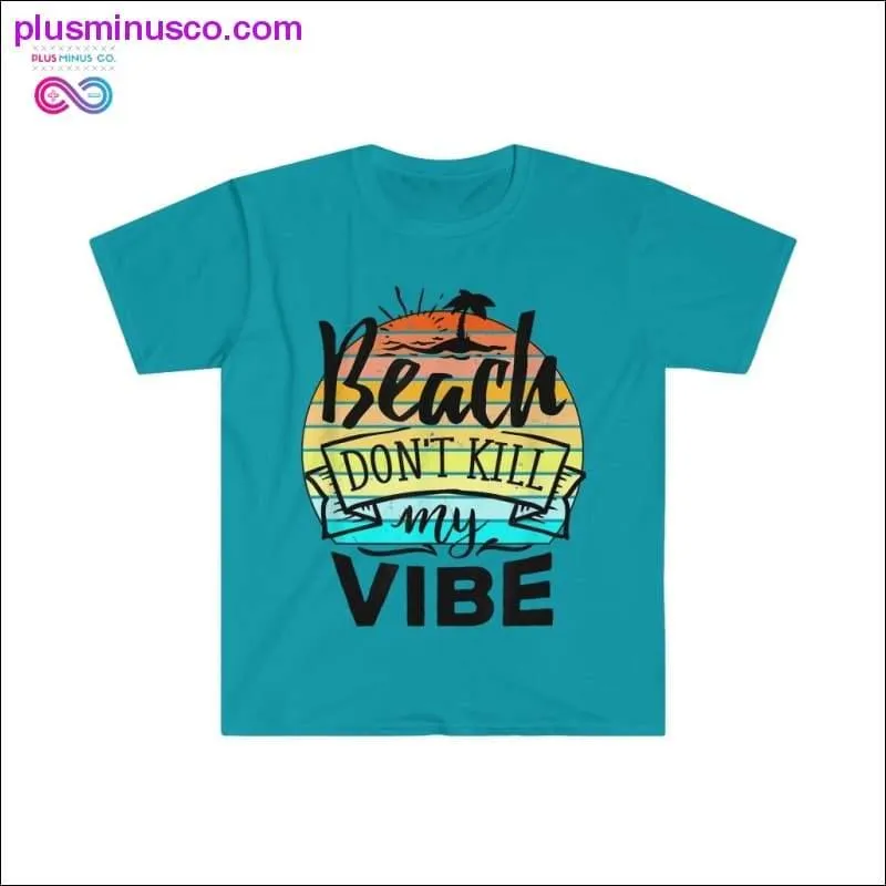 Beach Dont Kill My Vibe Retro Sunset Funny Summer T-Shirt