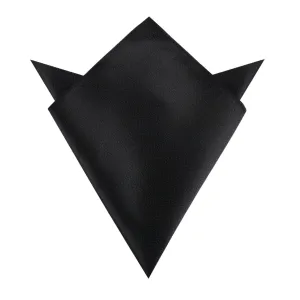 Black Midnight Rippling Sand Pocket Square