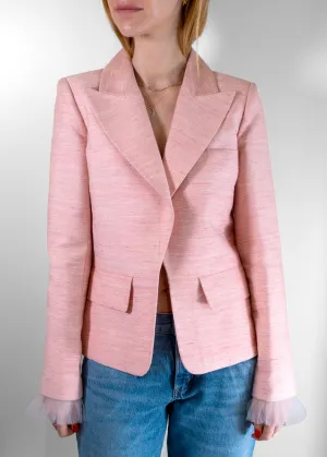 Chanel Cuba Runway Pink Silk Blazer