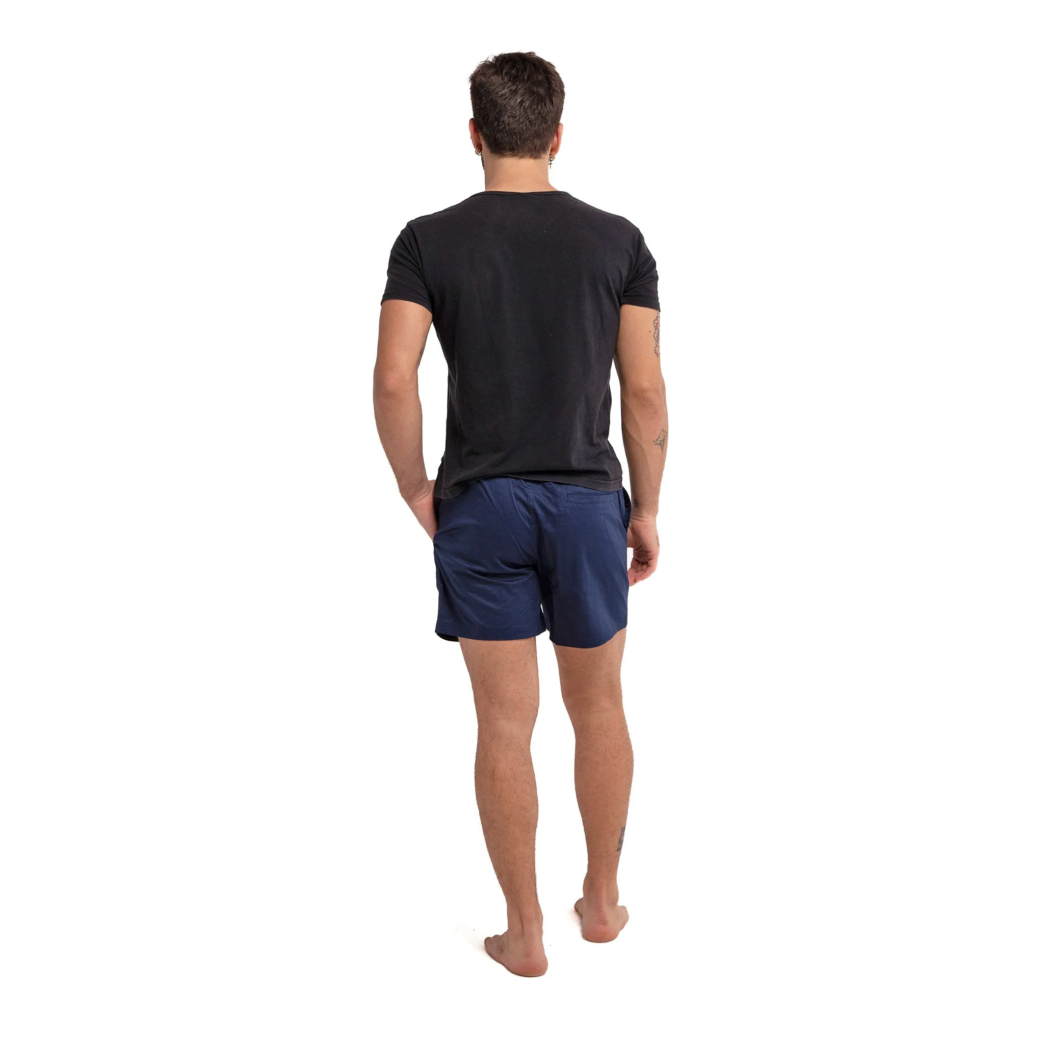 Cotton Shorts - Navy