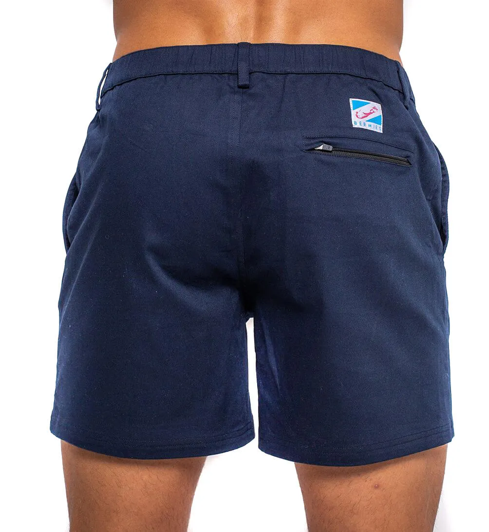 Cotton Shorts - Navy