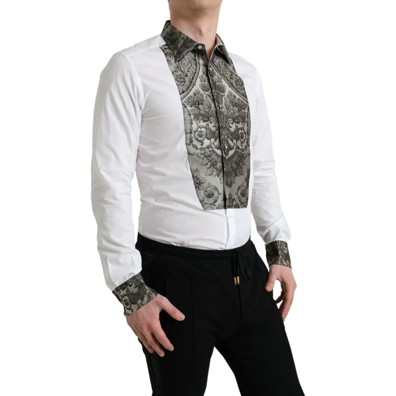 Dolce & Gabbana Elegant Slim Fit French Cuff Dress Shirt