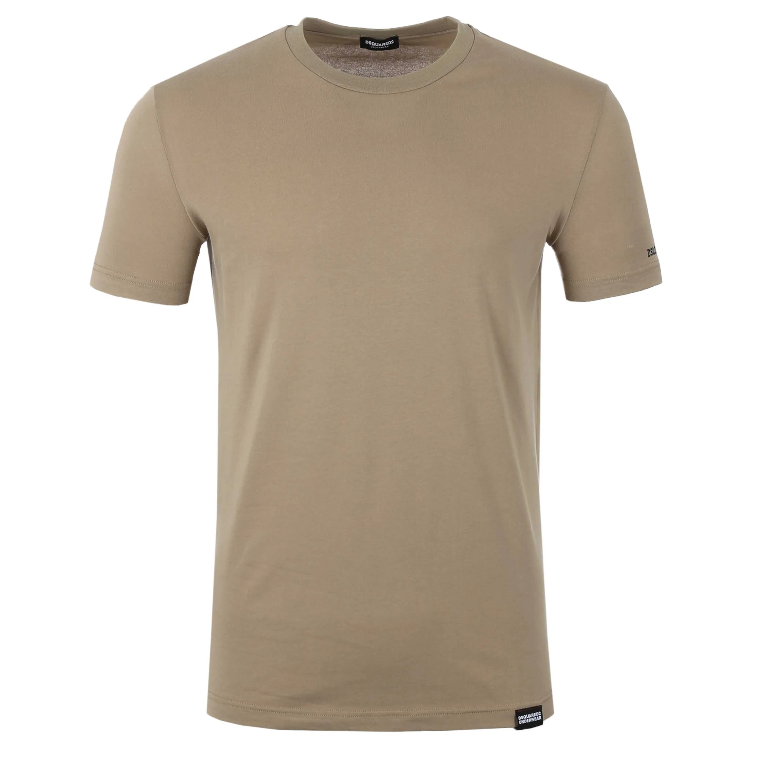 Dsquared2 Small Written Logo T Shirt in Beige