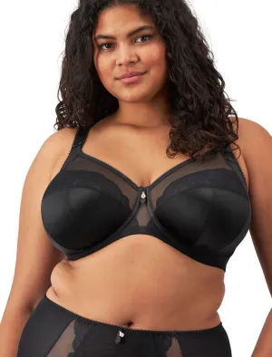 Elomi Cate Allure Underwire Full Cup Banded Bra, Black | Black Underwire Bra