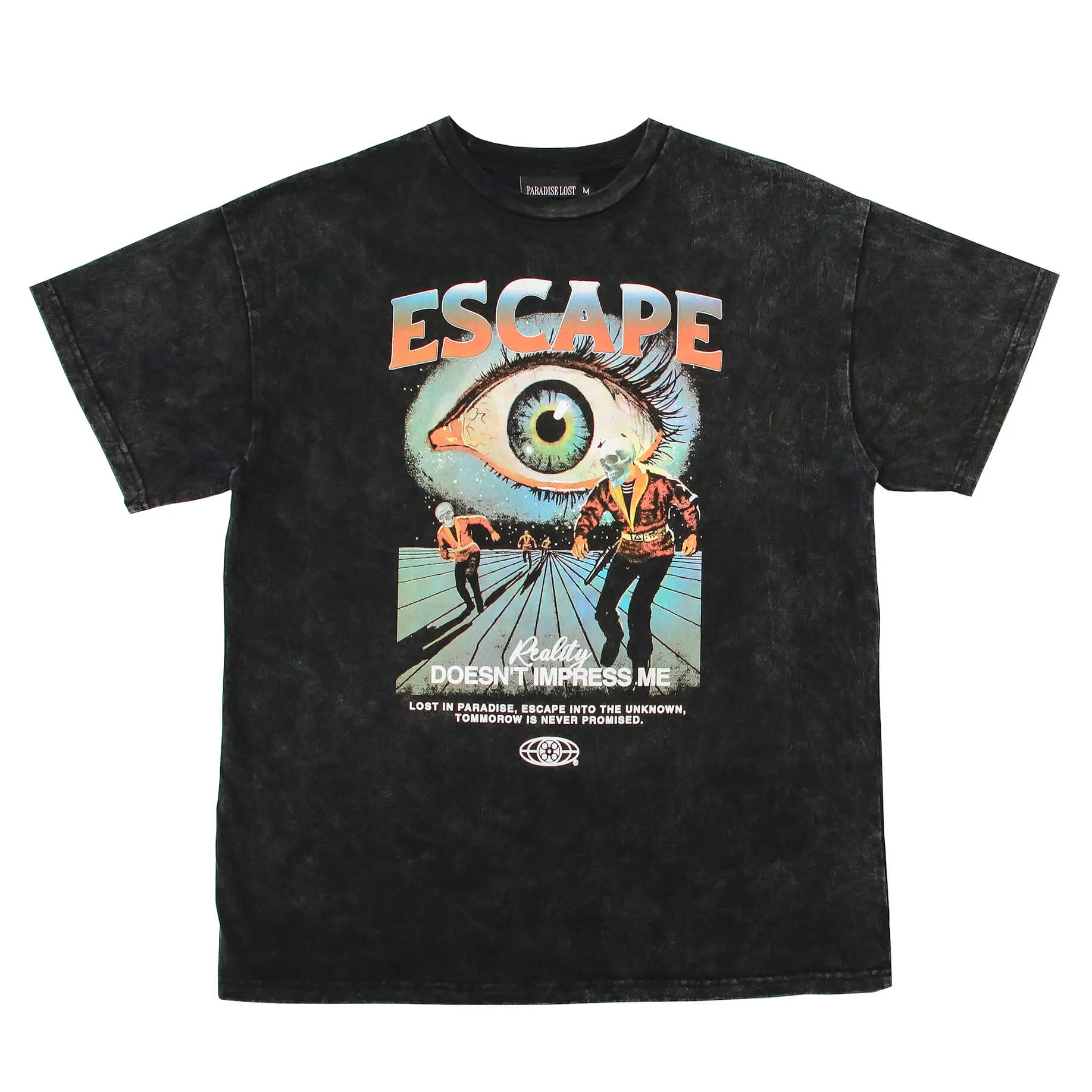 ESCAPE TEE ACID BLACK