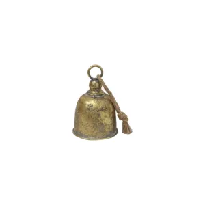 French Country Bell Short Ornament Gold 15.5cm