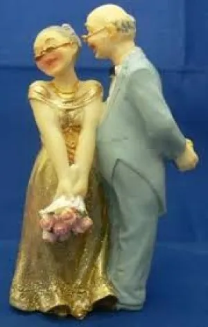 Golden Wedding - Cake Topper