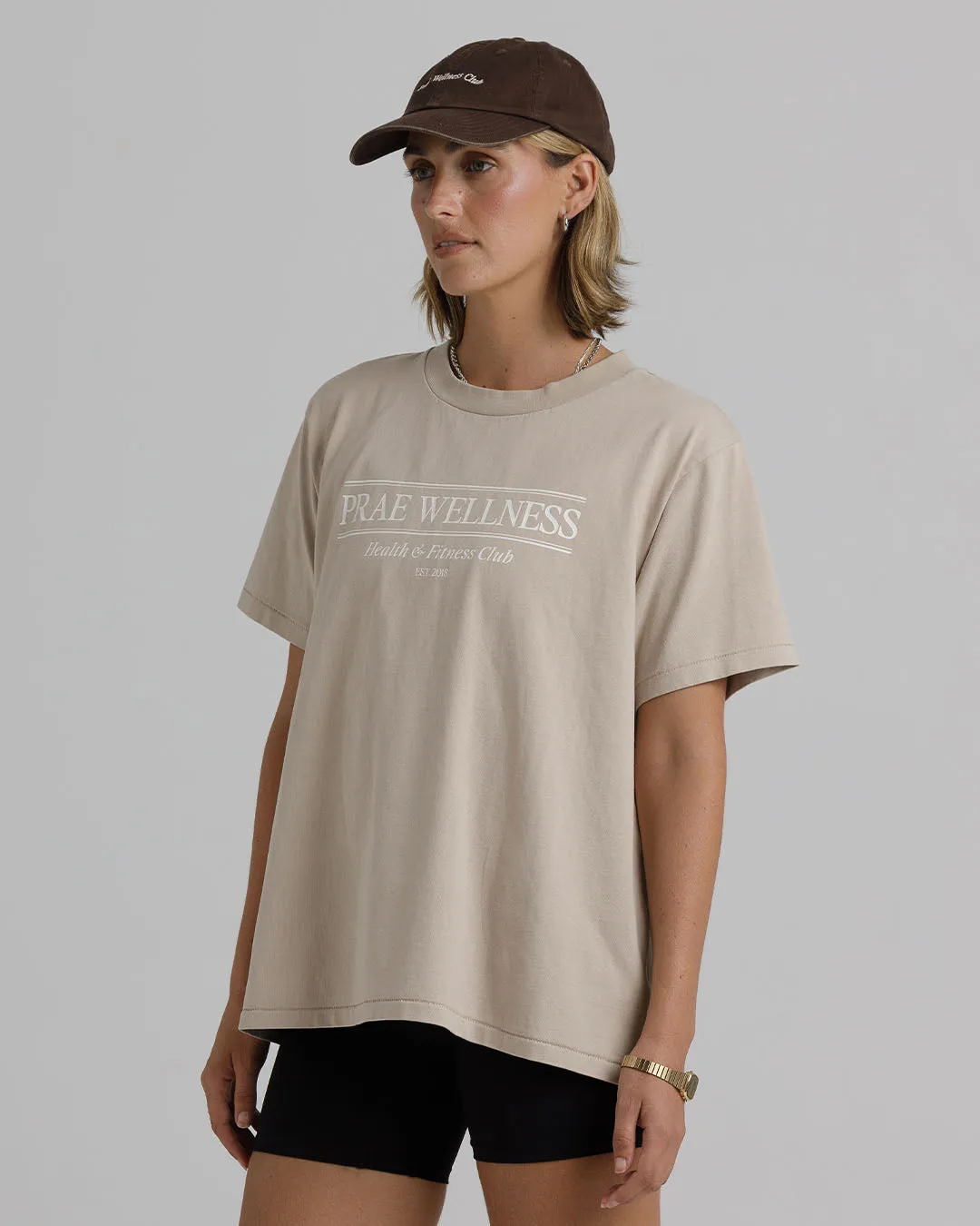 Health & Fitness Club T-Shirt – Beige