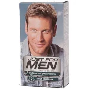 JUST for men shampoo tinting light brown