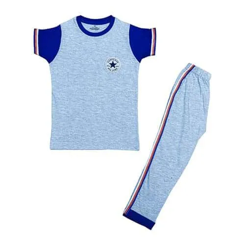 Kids Classic Assorted Unisex Night Suit (Short Sleeves)