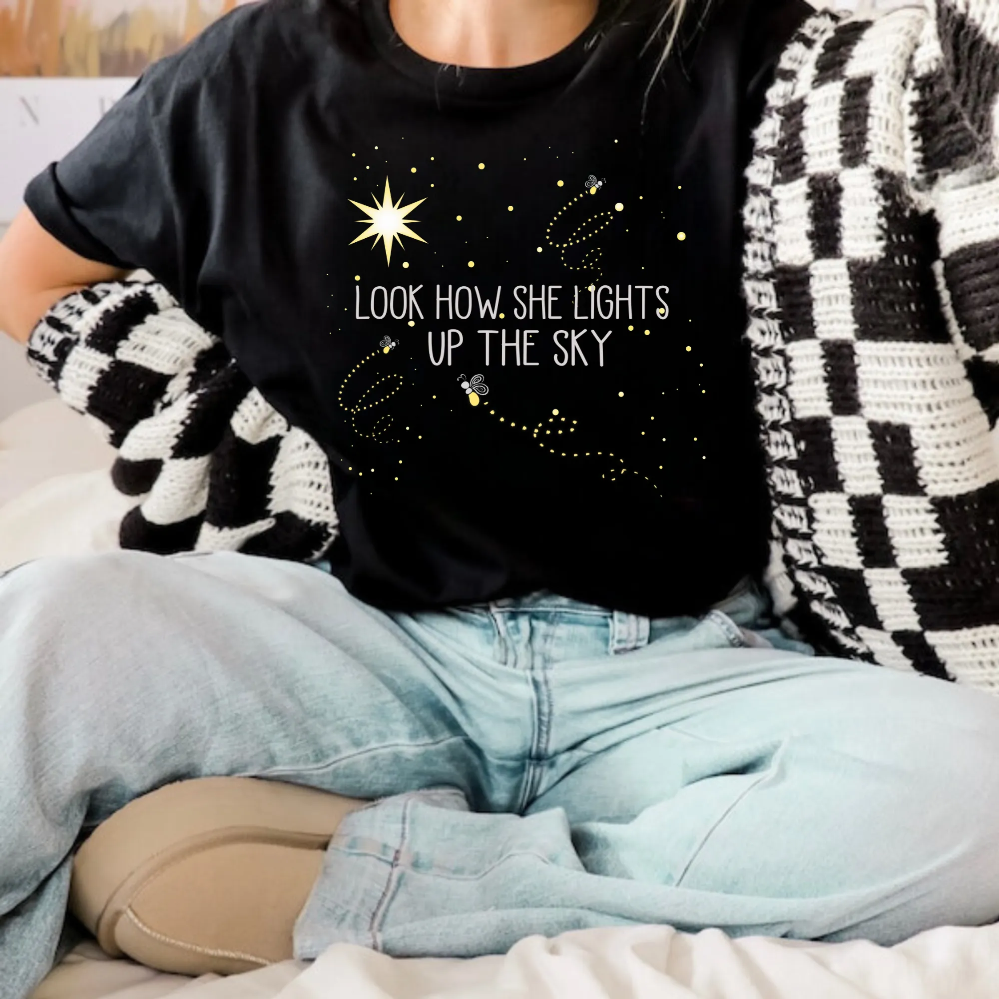 Look How She Lights Up The Sky Shirt