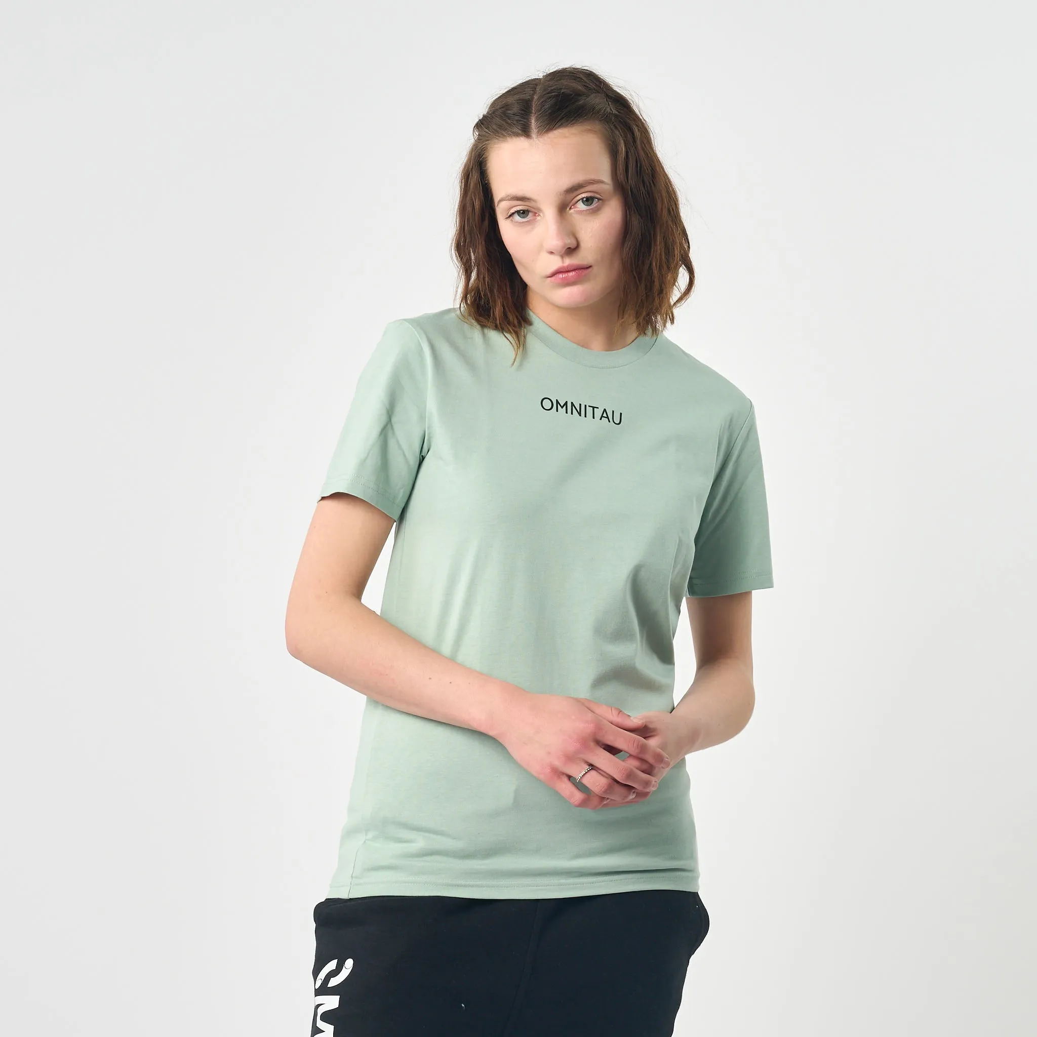 Omnitau Women's Pimlico Organic Cotton Crew Neck T-Shirt - Aloe Green