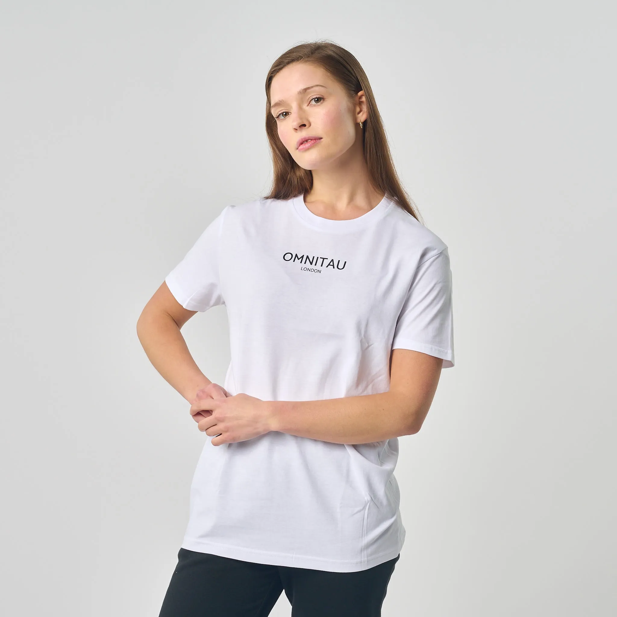 Omnitau Women's Soho Organic Cotton Crew Neck T-Shirt - White