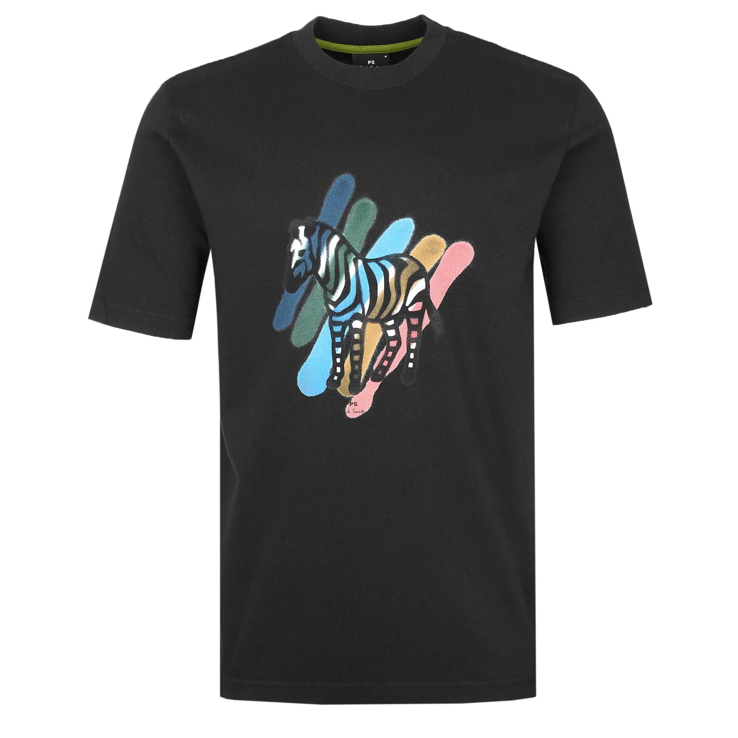 Paul Smith Broad Stripe Zebra T Shirt in Black