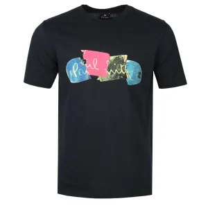 Paul Smith Broken Board T Shirt in Navy