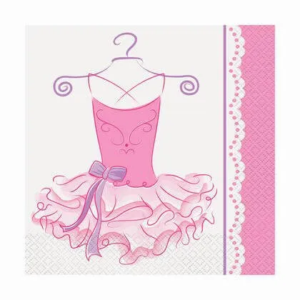 Pink Ballerina Party Lunch Napkins (16ct)