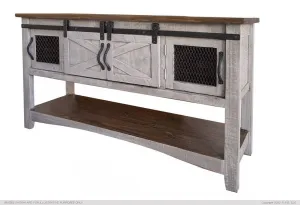 PUEBLO GRAY SOFA TABLE