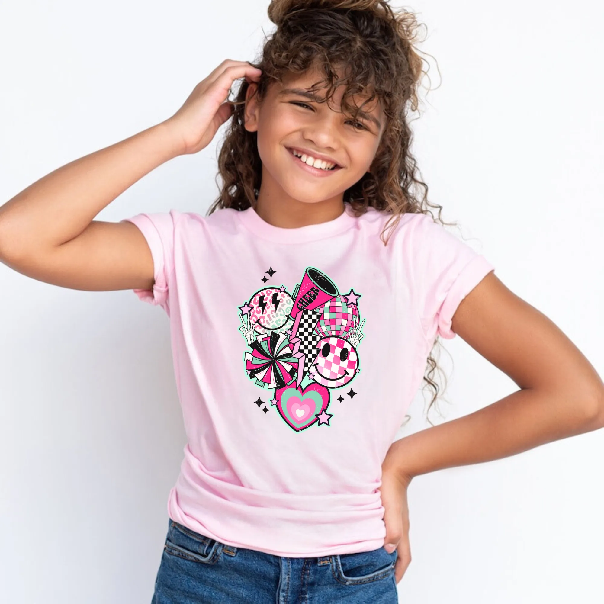 Retro Cheer Shirt for Girls