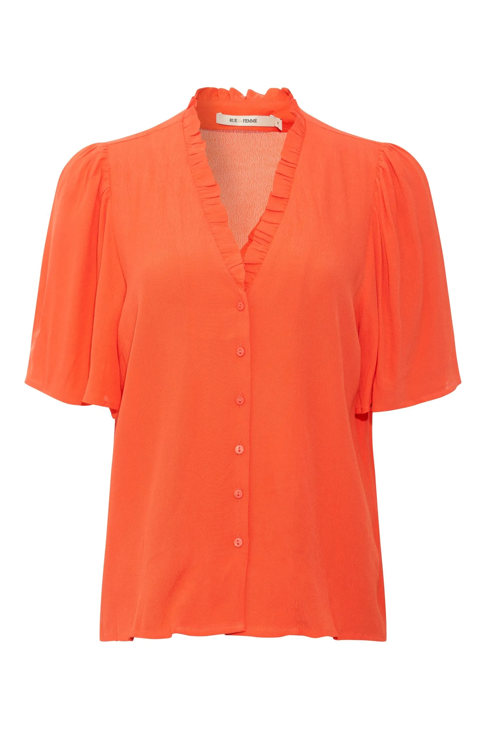 Rue De Femme Lea Shirt in rich Orange