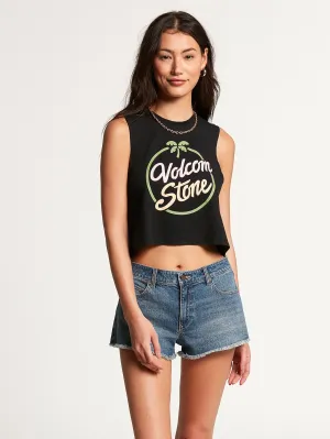 Stone Hour Crop Tank - Black