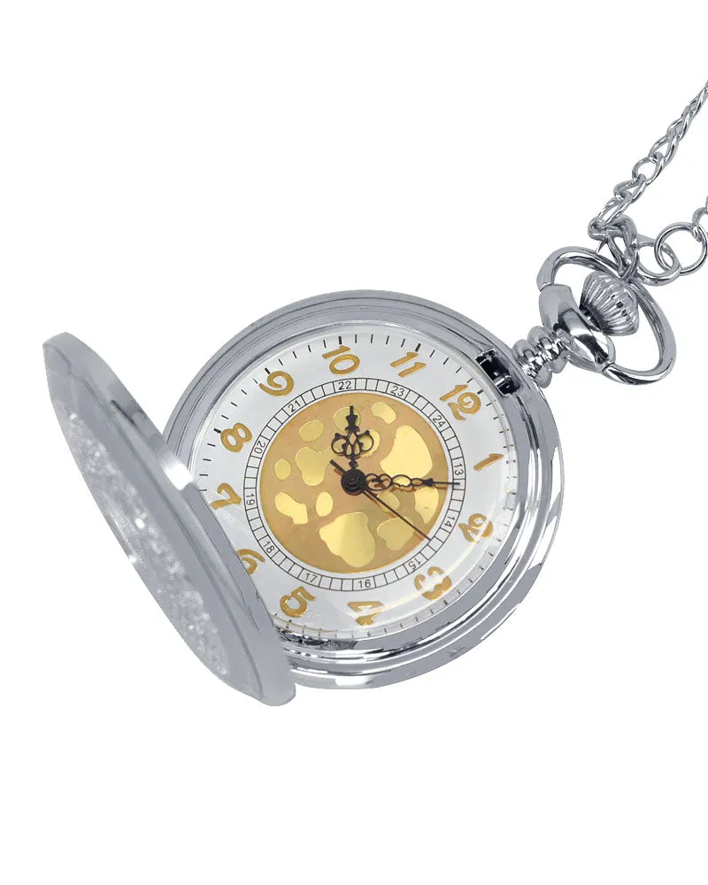 Vintage Style Pocket Watch Pendant Necklace