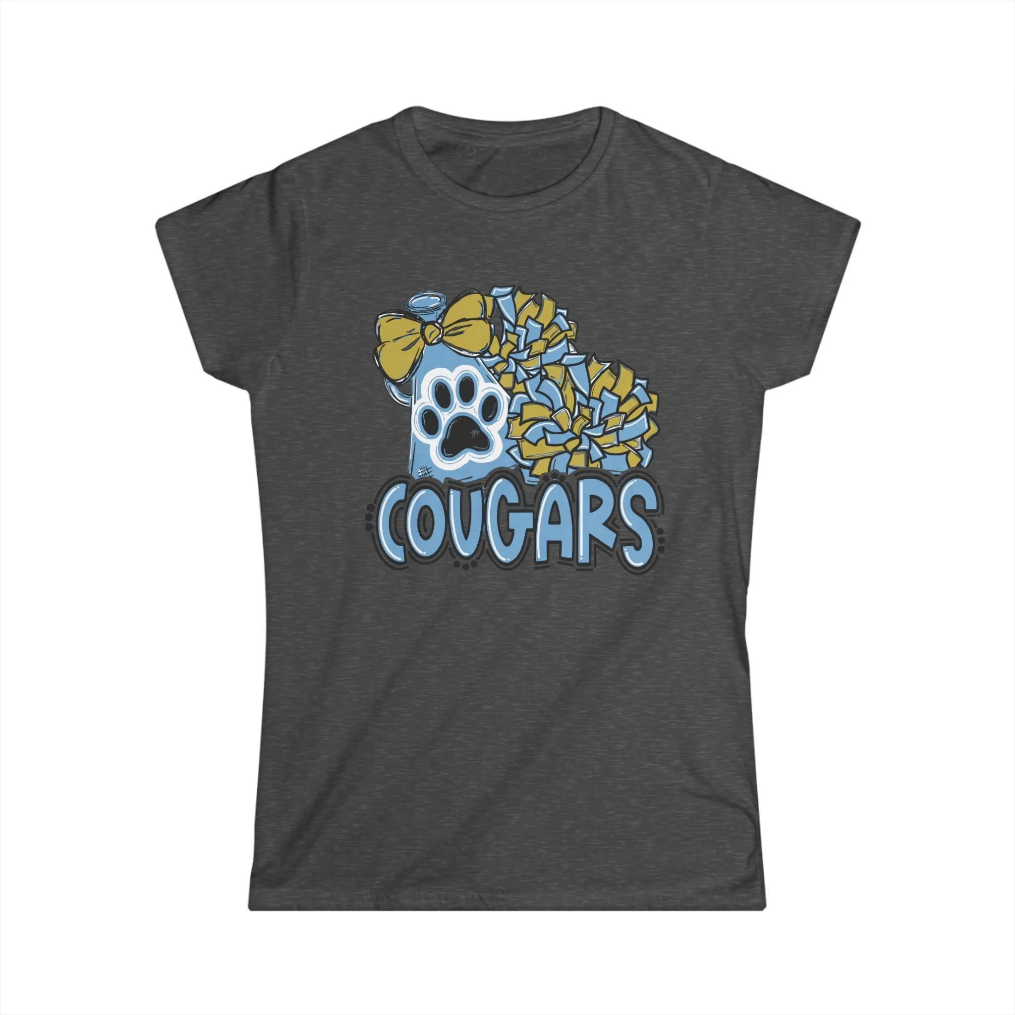 Women's Softstyle Tee - Cougars Cheer