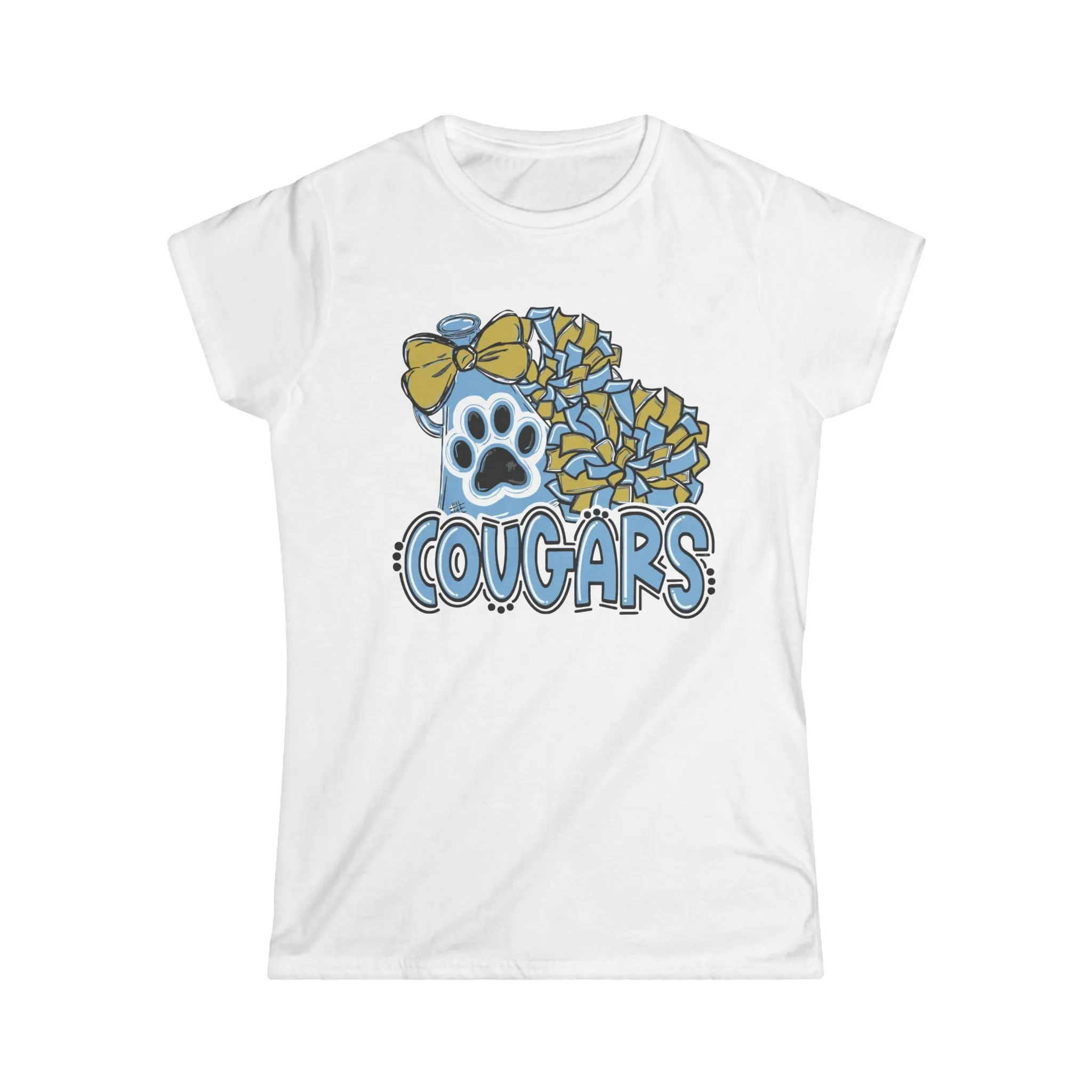 Women's Softstyle Tee - Cougars Cheer